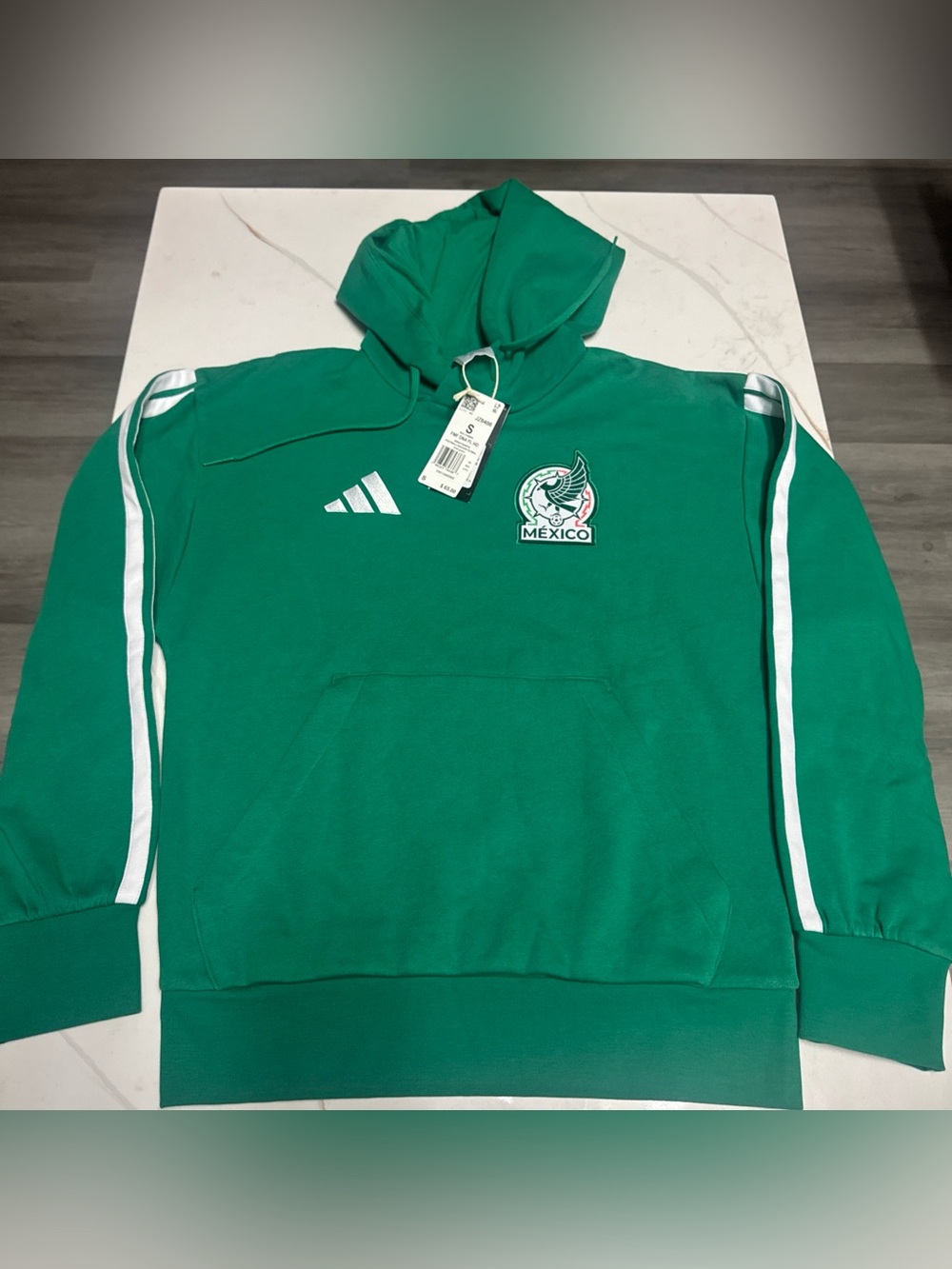 adidas Green Mexico Crest Crewneck Hoodie